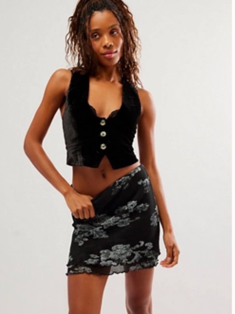 Free people mini skirt